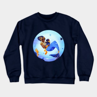 Mercat Cuddles_RoundVersion Crewneck Sweatshirt